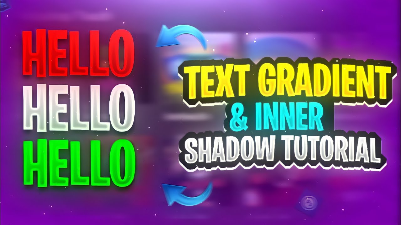 Text Gradient And Inner Shadow Tutorial | PSCC | ANDROID |