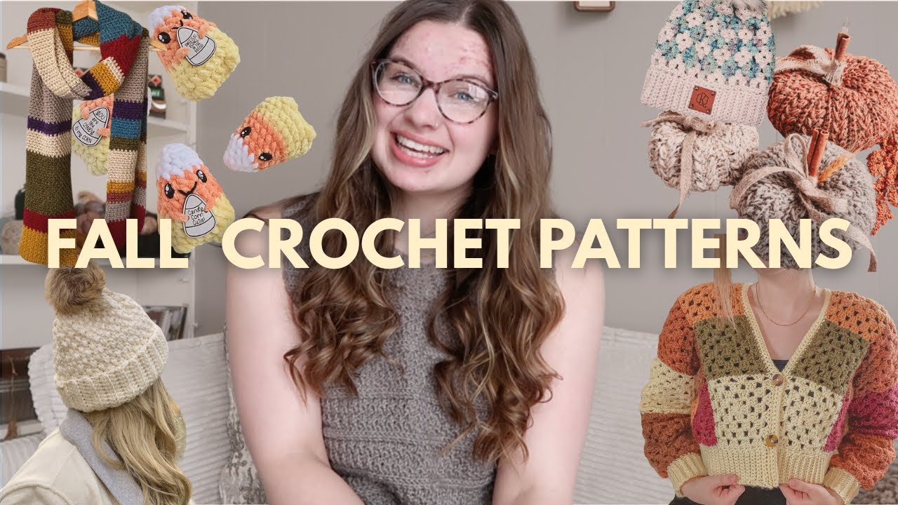 11 уютных БЕСПЛАТНЫХ схем вязания крючком на осень🍂🧶 | свитера, тыквы, шапки, тыквы
