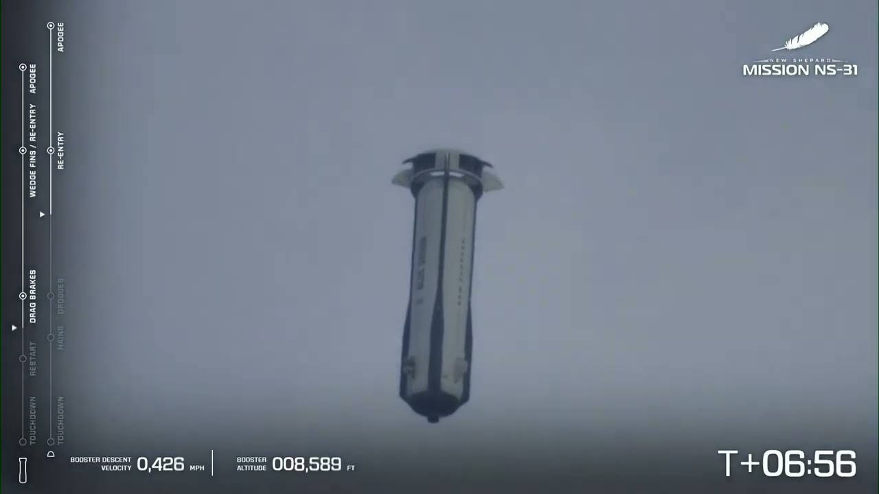 FULL FLIGHT! Blue Origin NS-31 Crew Launch