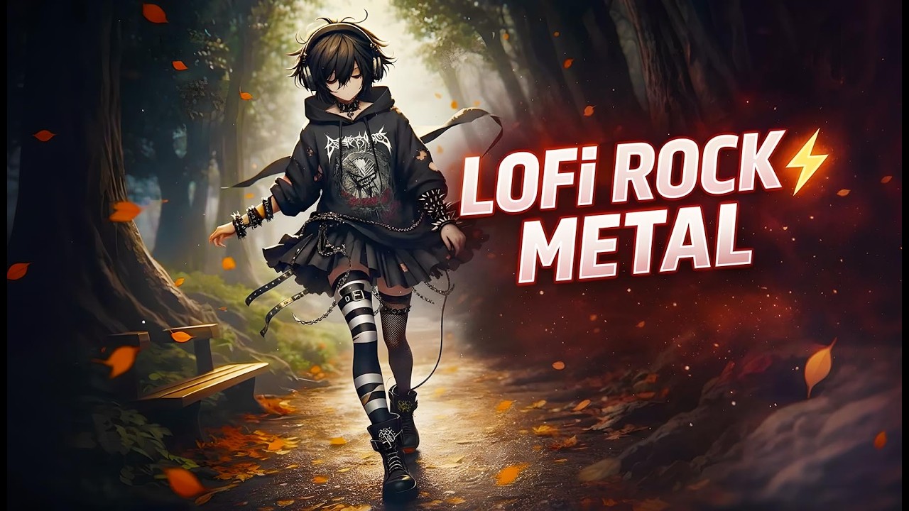 LoFi Rock Radio 24/7 🤘 Dark Study & Metal Vibes