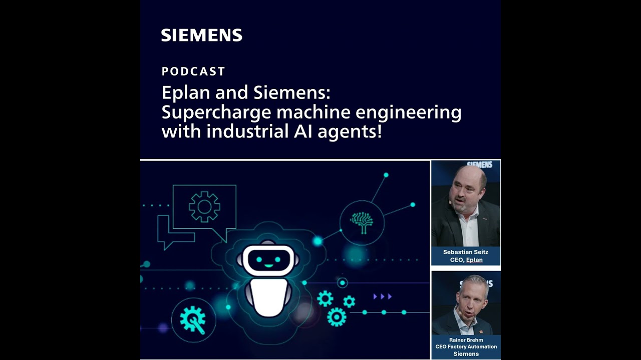 Eplan and Siemens: Supercharge machine engineering with industrial AI agents!