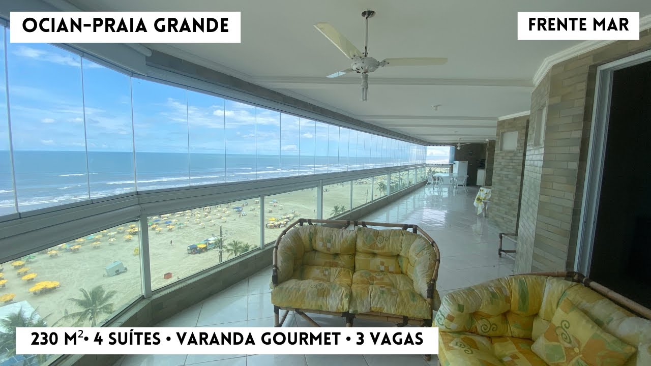 (213) Apartamento Frente Mar no Ocian | 230m² • 4 Suítes • Vista Total do Mar