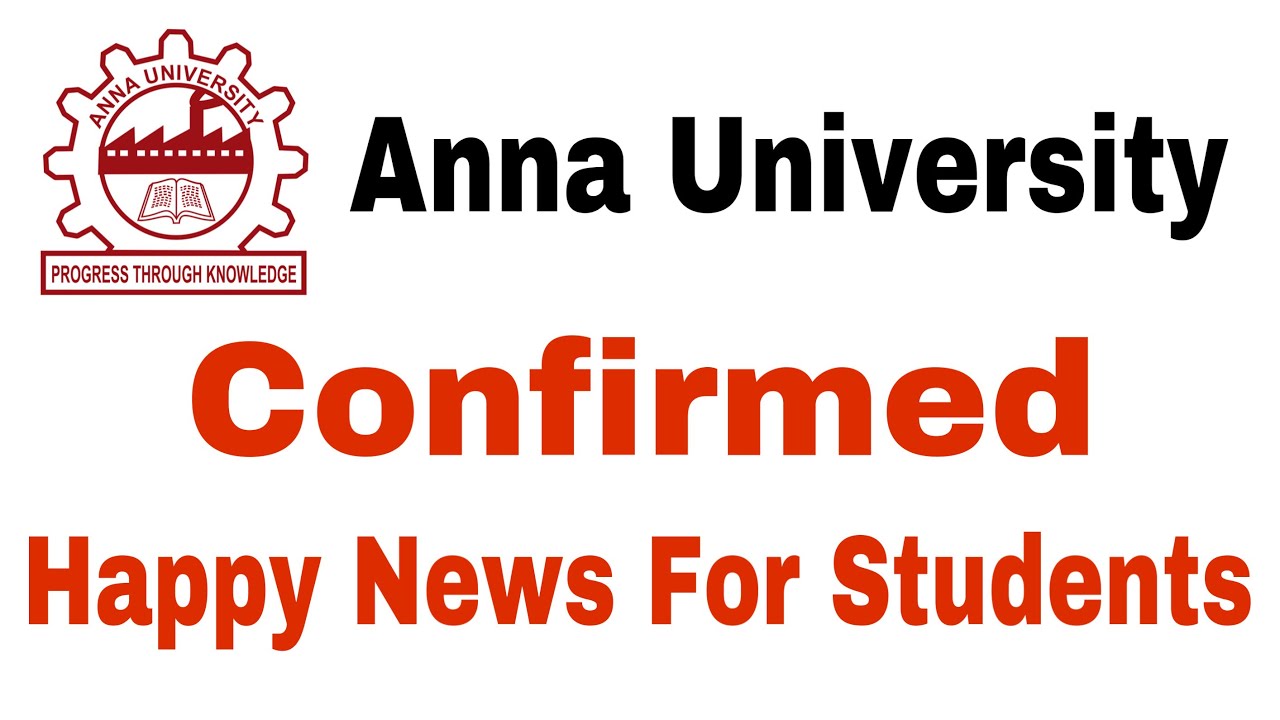 Anna University | Confirmed Happy News For Students | Tamil
