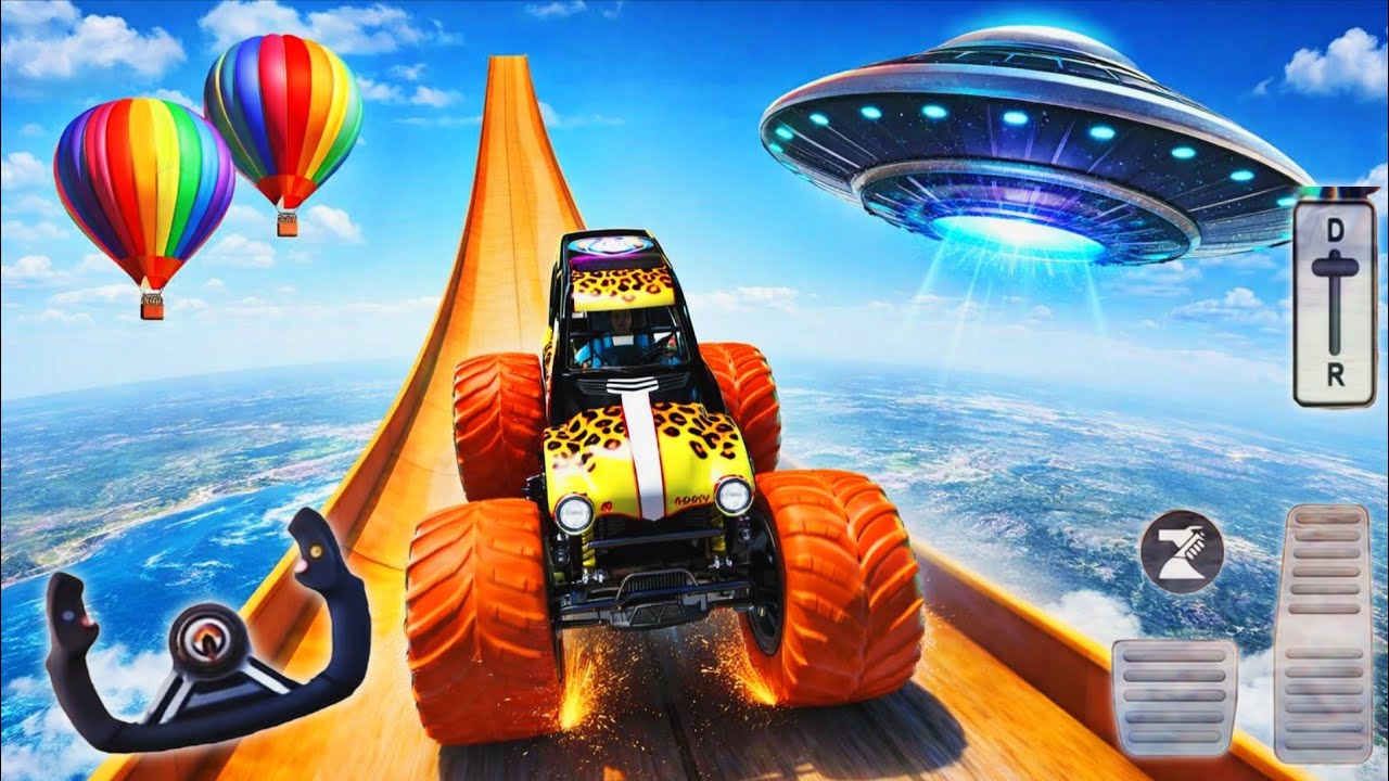 Monster Truck Mega Ramp Impossible Driver - 4x4 Ultimate Car Stunts GT Racing- Android GamePlay 2026