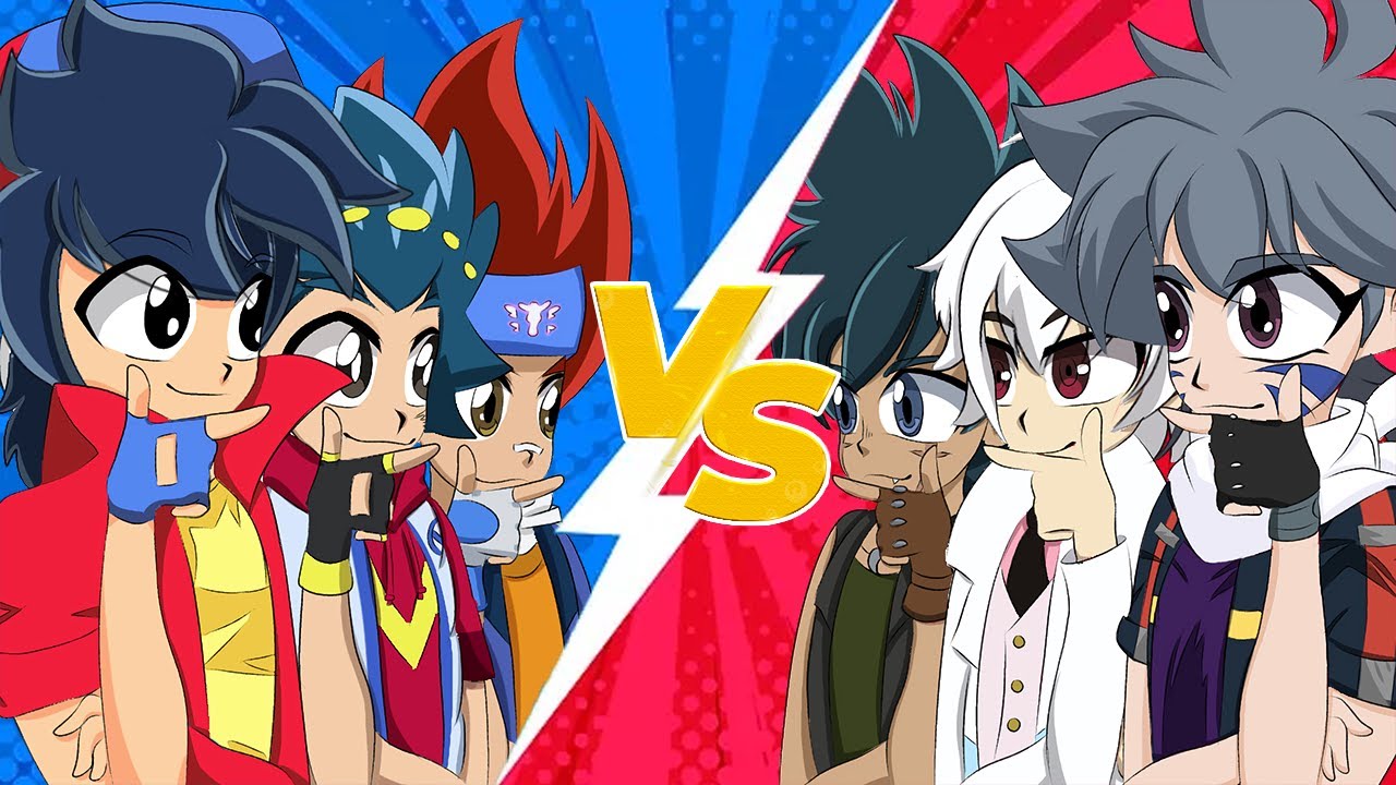 All Beyblade Main Characters vs. All Main Rivals!