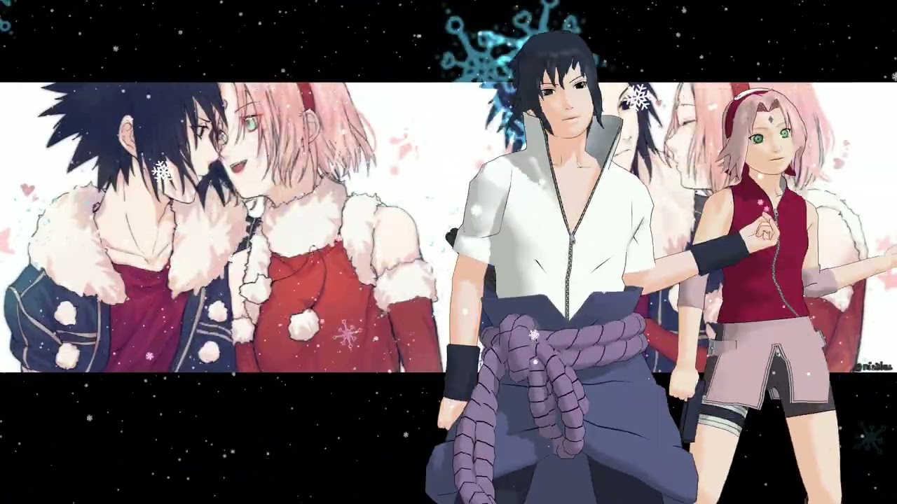 Last Christmas SasuSaku MMD Naruto