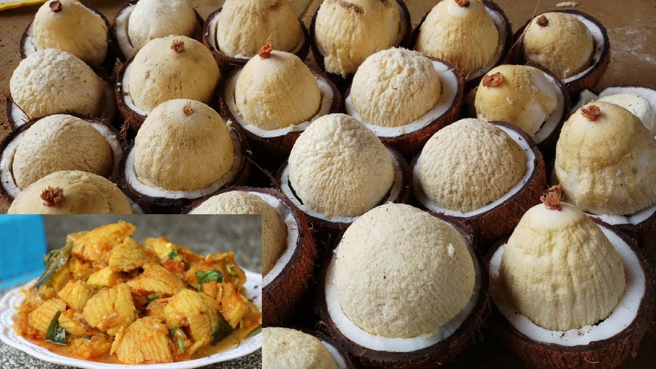 Village Style Coconut Flower Curry Recipe | My Village Food