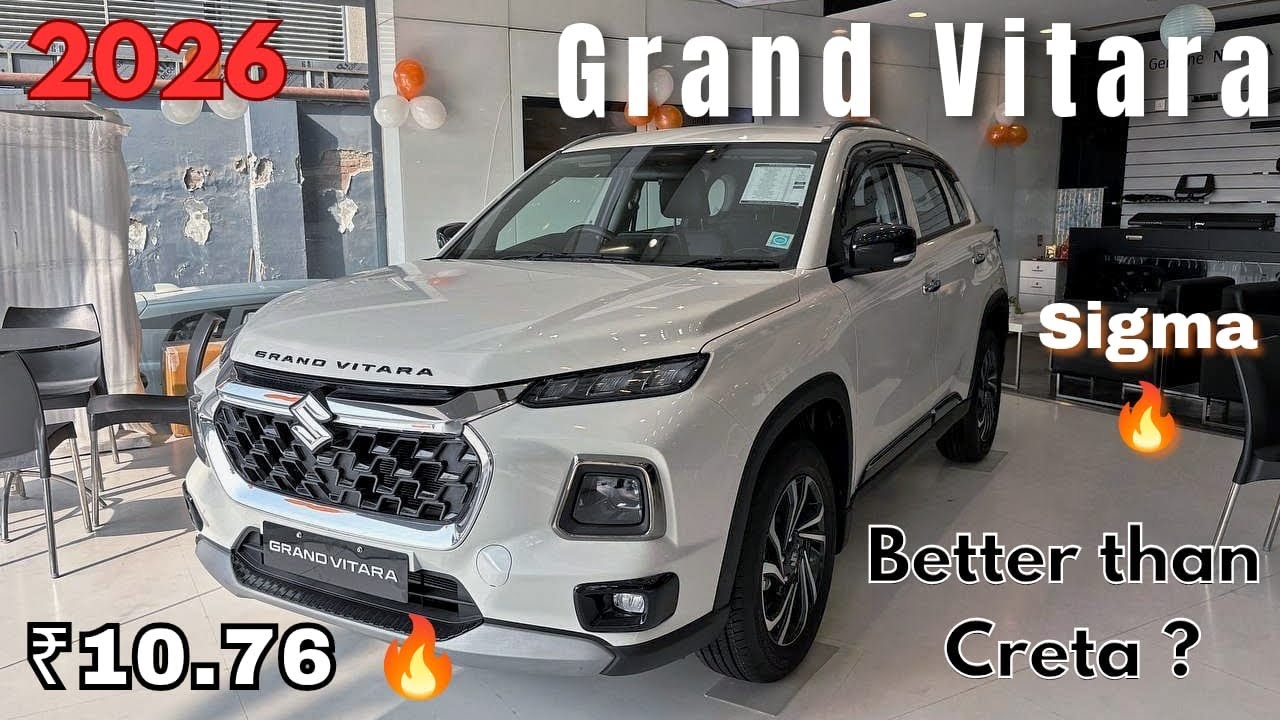 🔥 2026 New GRAND VITARA Base Model Red Colour | Maruti Suzuki Grand Vitara Sigma 2026 Review