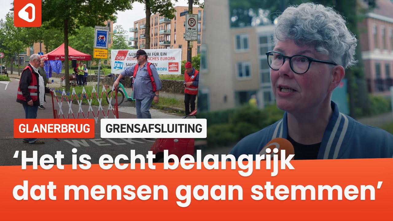 De grens tussen Glanerbrug en Gronau is (eventjes) weer dicht: ‘Nutze deine Stimme’