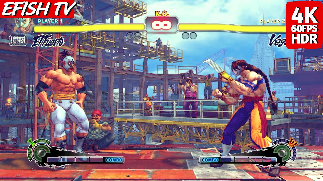 El Fuerte vs Vega (Hardest AI) - Ultra Street Fighter IV | PS5 4K 60FPS