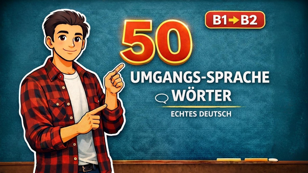 50 Umgangssprache-Wörter, die du JETZT brauchst! | B1 ➜ B2