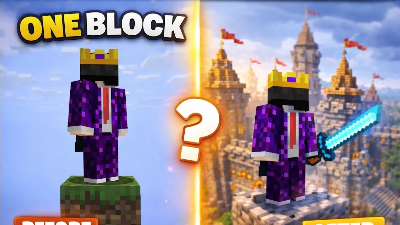 Minecraft One Block survival series ! Void XD Plays #1 #minecraft #gaming #technogamerz