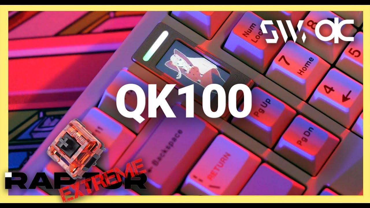 제로투 QK100 - 친구 커스텀 키보드 입문 시키기 + Raptor Extream