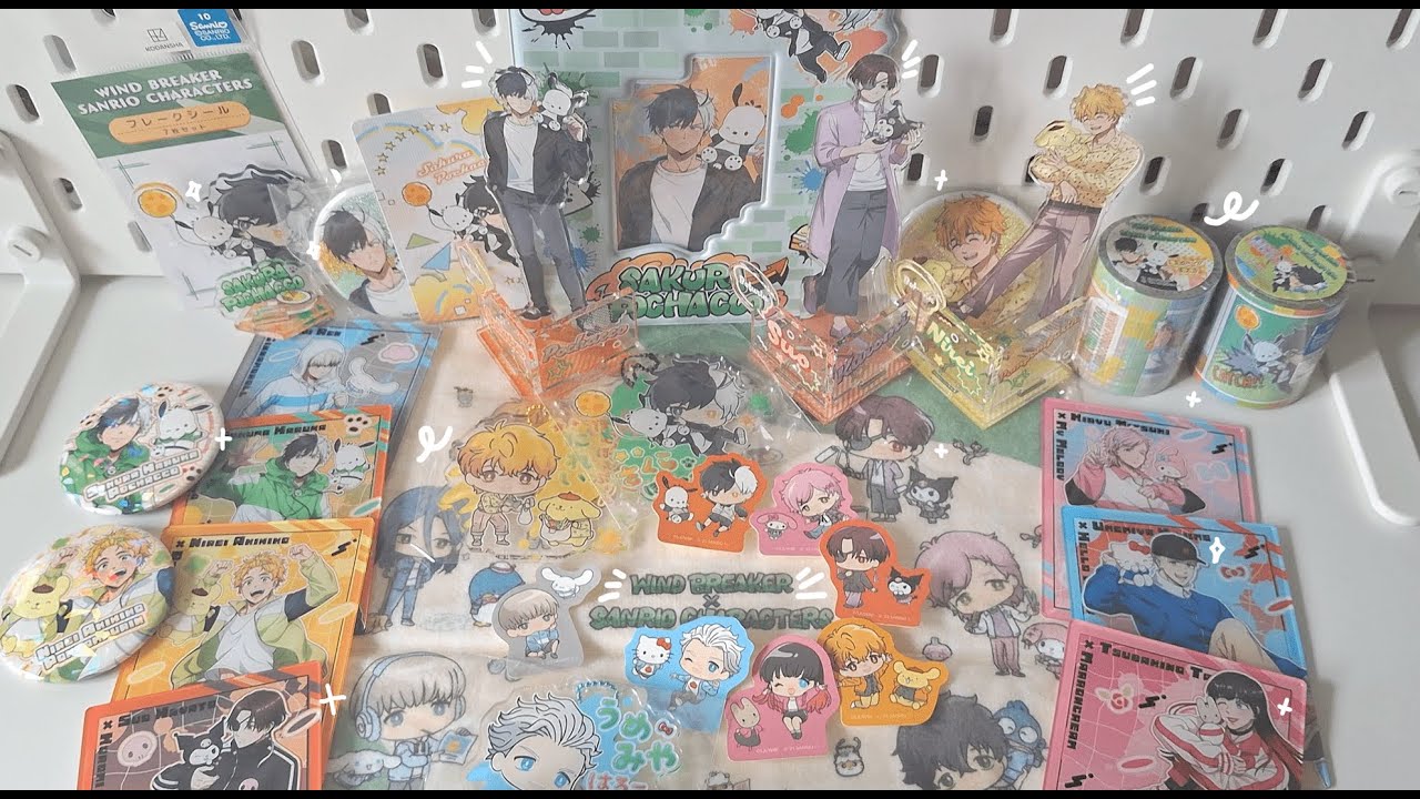 WINDBREAKER x SANRIO anime merch haul
