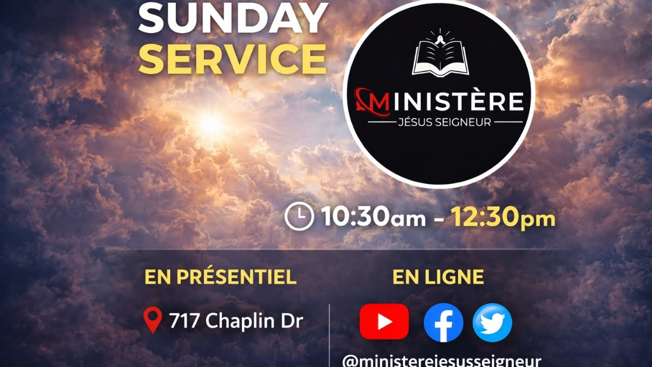 Ministere Jesus Seigneur [ Culte Dominical ]