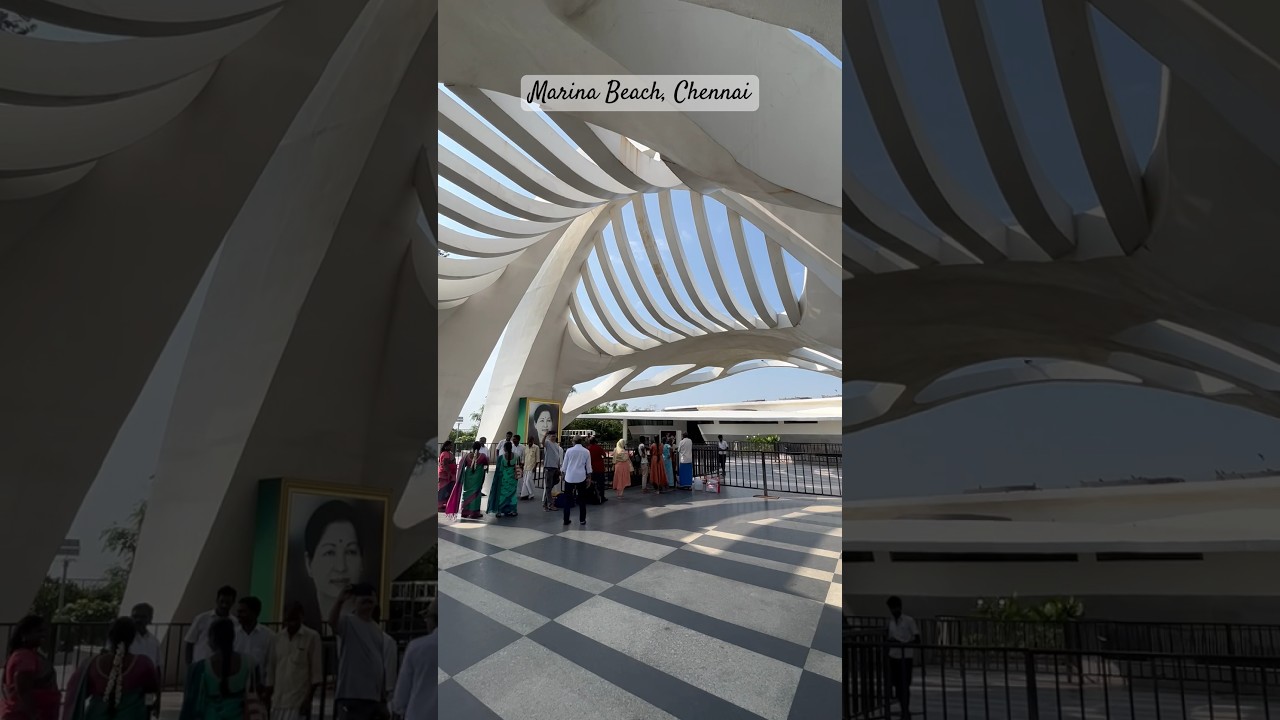 MGR and Amma Memorial at Chennai Marina Beach #marinabeach #chennai #mgr #jayalalitha #memorial