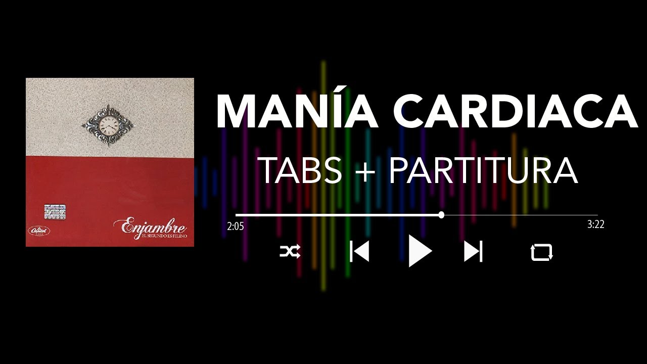 Enjambre - Manía Cardiaca (Bass Cover/Tabs + Partitura + Acordes)
