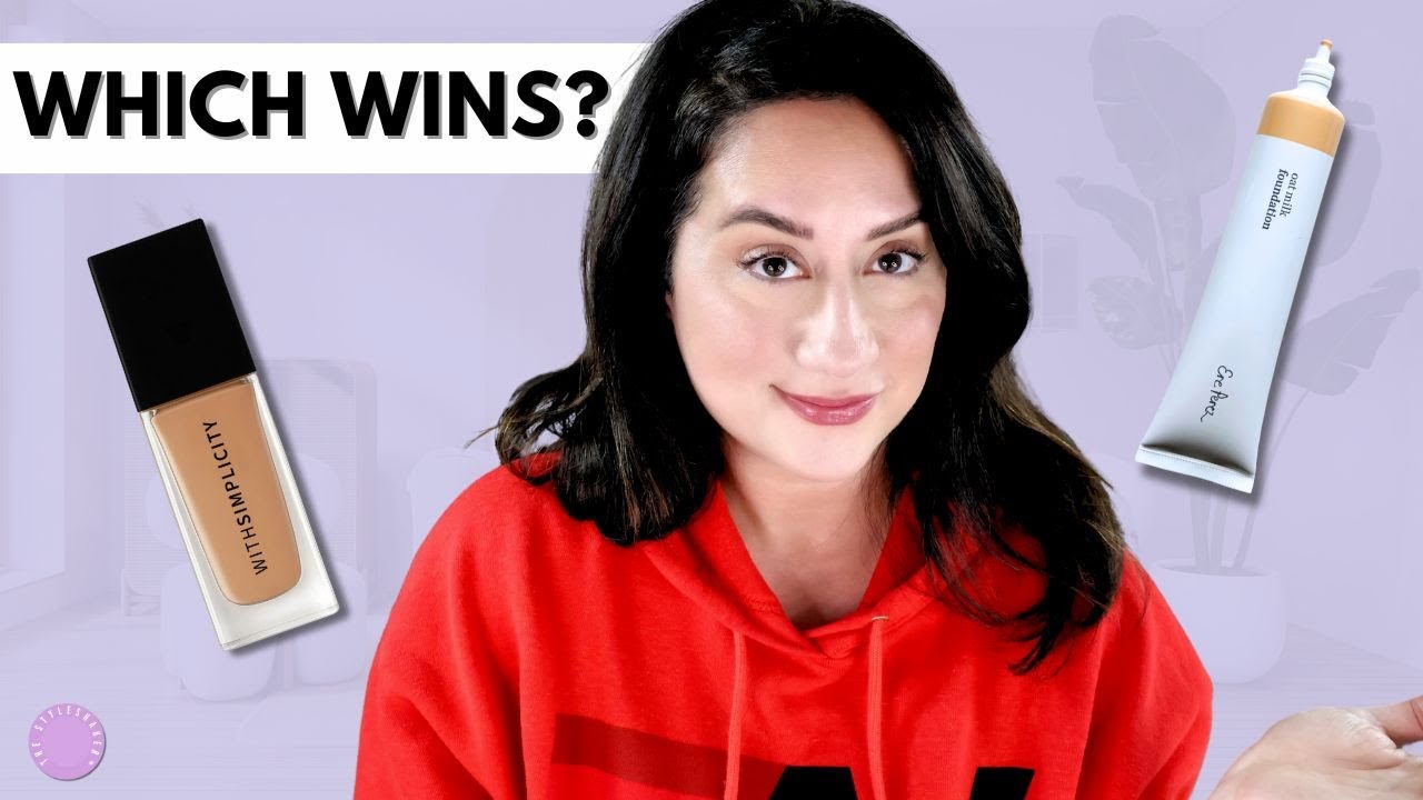Best Foundation? Ere Perez vs withSimplicity, Side by Side Comparison, My Honest Review
