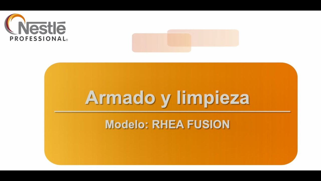 Tutorial de limpieza maquina Nescafé Alegría Fusion