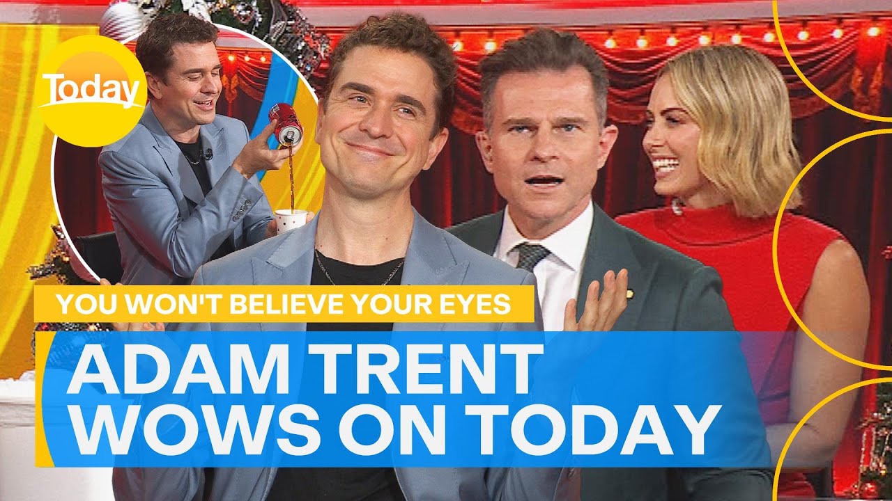 Magician Adam Trent wows Today hosts live | Today Show Australia