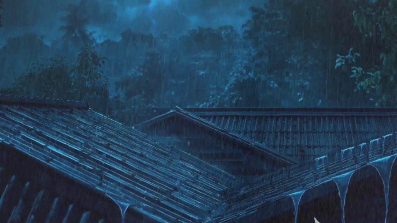 Rain Sounds For Sleeping - 99% Instantly Fall Asleep With Rain And Thunder Sound At Night, ASMR #75