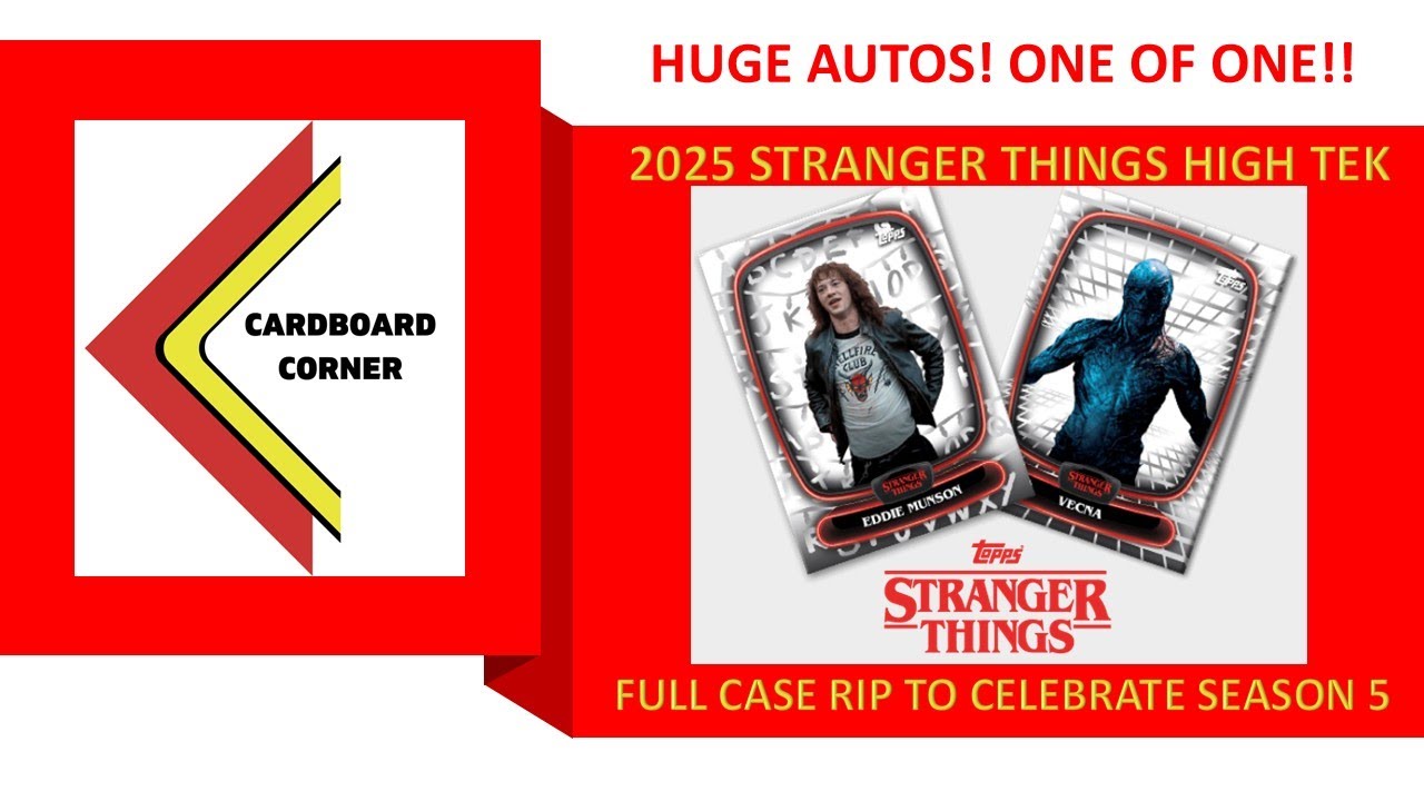 🚨 TWO AUTOS OF ELEVEN! 🤯  2025 Topps Stranger Things High Tek Case Break! CELEBRATING SEASON 5 🕰️