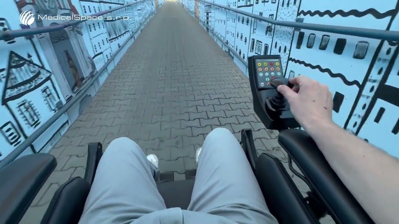 Elektrický invalidní vozík Handicare Puma YeS - testovací jízda