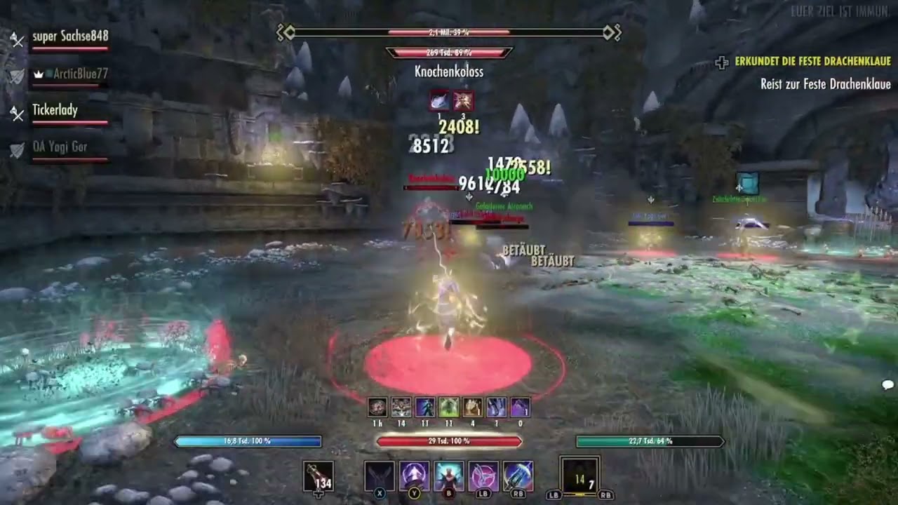 ESO Abschluss Krallenhort Vet Hardmode mit 3 DDs