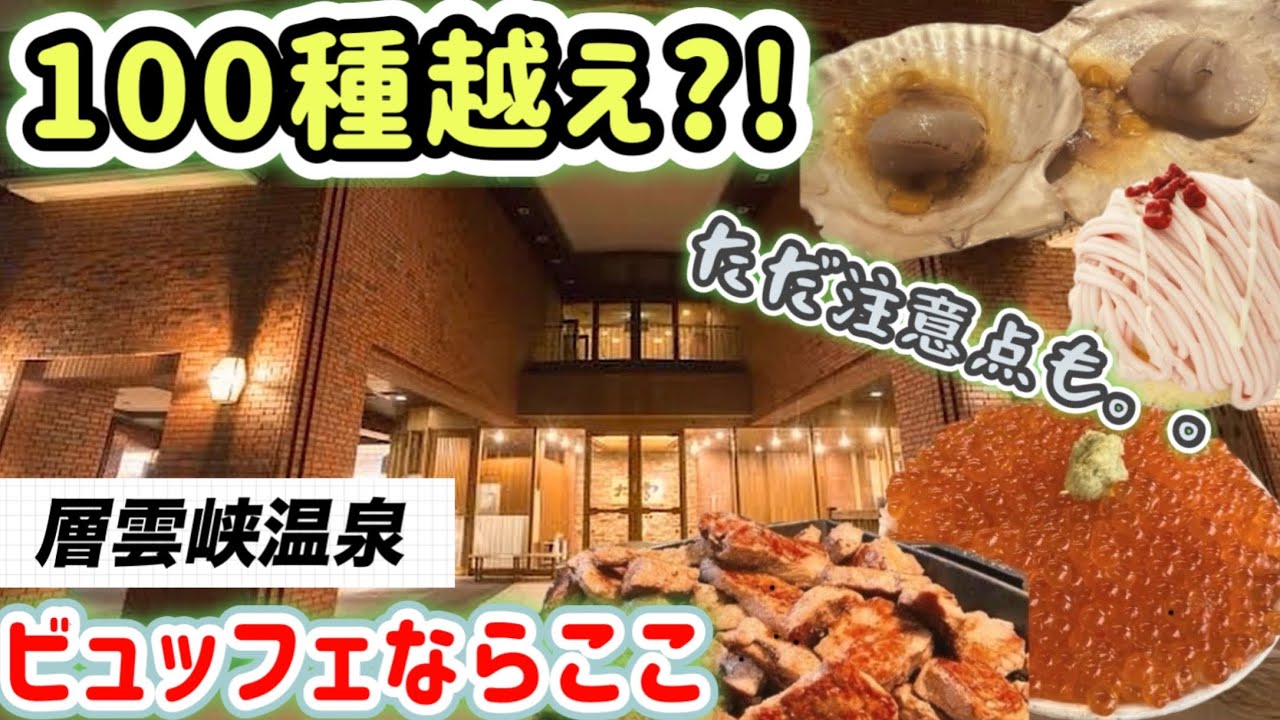 【ホテル大雪】層雲峡観光や氷瀑まつりで皆さん泊まります？正直レビューでビュッフェを評価！Hotel Taisetsu