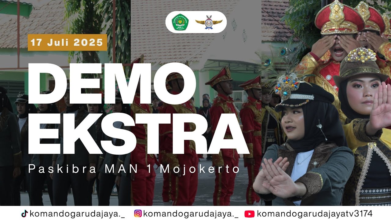 DEMO EKSTRAKURIKULER KOMANDO GARUDA JAYA MAN 1 MOJOKERTO  2025