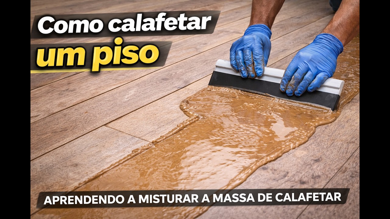 Como Calafetar Piso de Madeira (Passo a Passo + Mistura Correta)