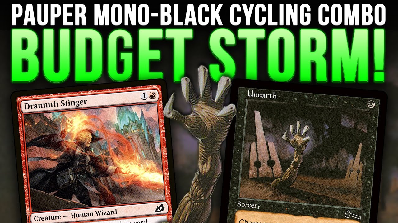 NO LOTUS PETAL? Cycle Storm on a Budget! $78 Mono-Black Pauper Combo Deck | Magic: The Gathering MTG