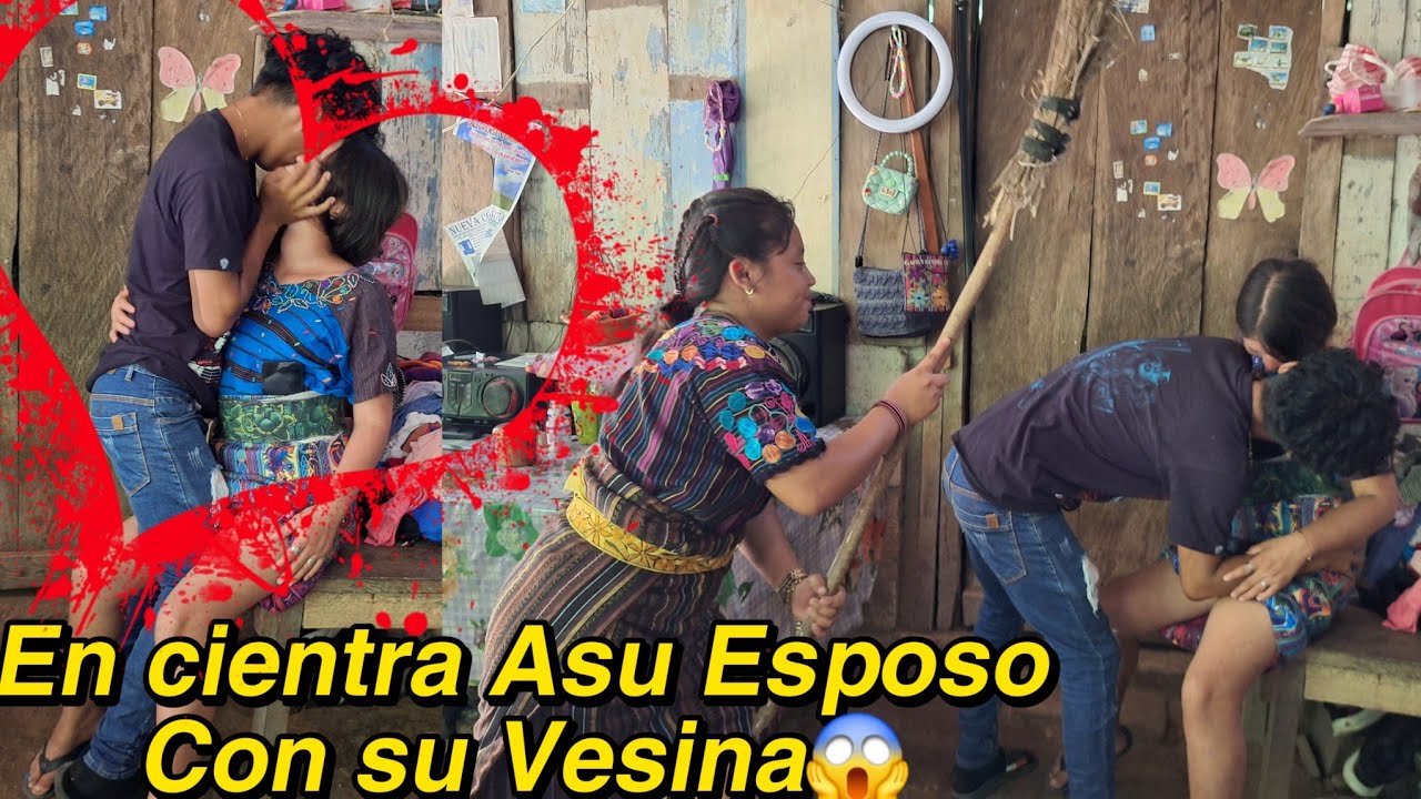 Mujer Encuentra Su marido con la Vesina😍Su esposo Busca Cangrejito Rosadito😋