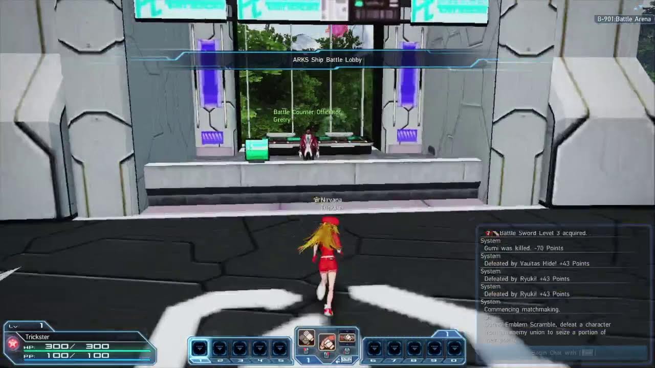 PSO2 NGS Base PvP, cause why not