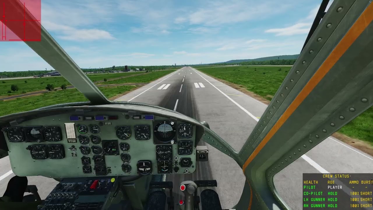 DCS Virtual Ramstein Airshow in cockpit Germany Army UH-1H Arrival