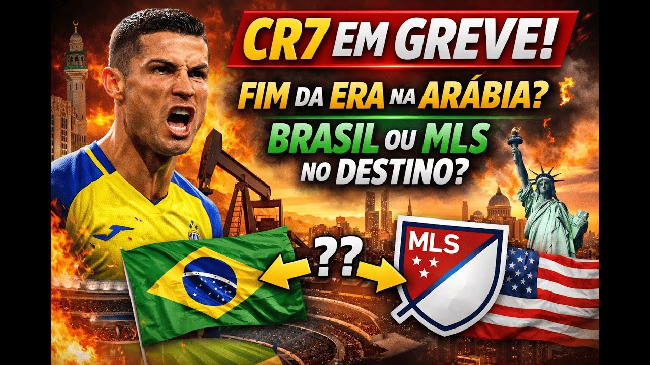 CR7 EM GREVE! FIM DA ERA NA ARÁBIA? BRASIL OU MLS NO DESTINO?