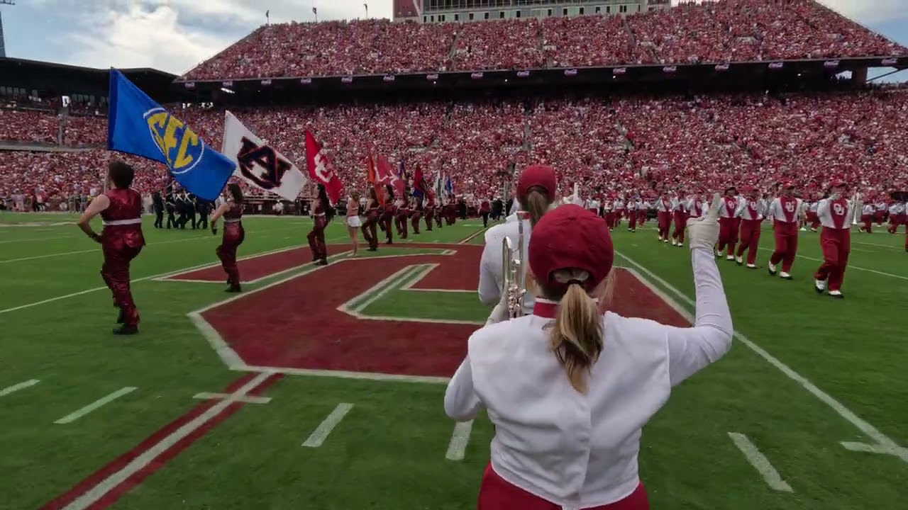 Pride of Oklahoma Frontline Baritone Headcam - OU vs Auburn