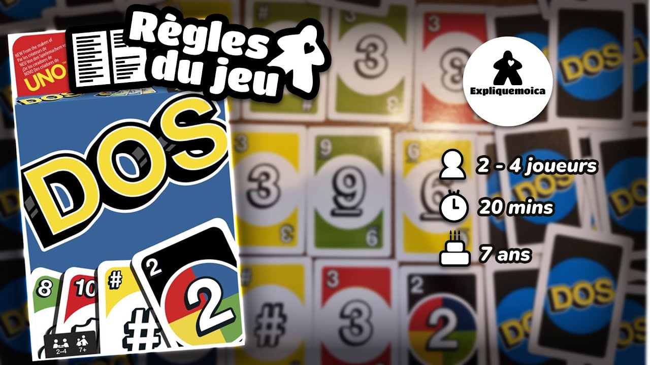 2️⃣ DOS 2️⃣ r&egrave;gle du jeu en fran&ccedil;ais par expliquemoica de chez MATTEL