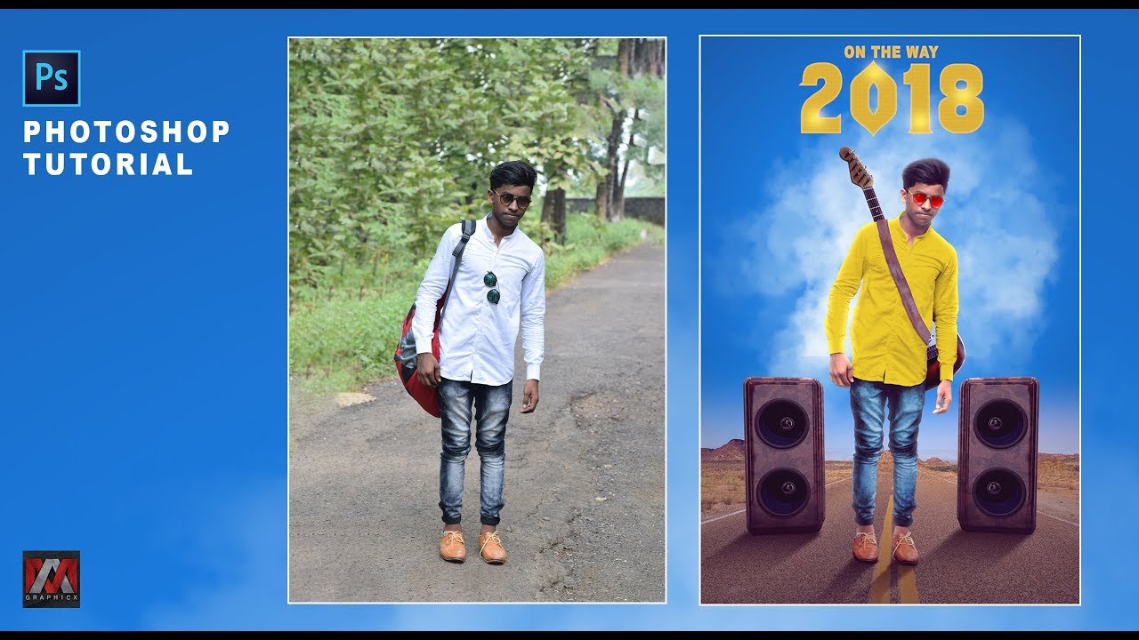 Happy New Year - 2018 || Photoshop Manipulation || Photoshop Photo Editing Tutorial
