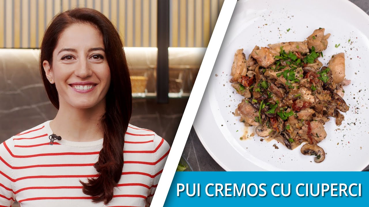 Pui Cremos Cu Ciuperci, Reteta Nutritionistului Kilostop Junior