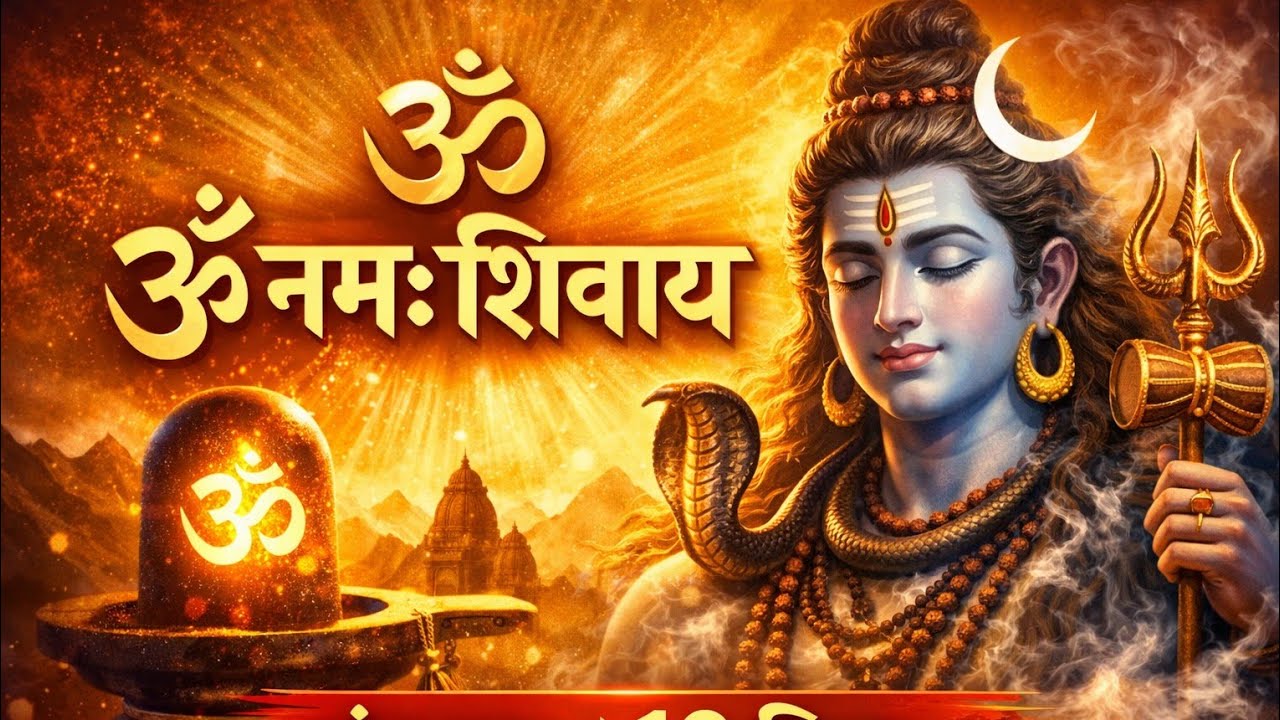 🕉️ ॐ नमः शिवाय मंत्र जाप | मन को शांति देने वाला शिव मंत्र#omnamahshivaya #mantra #sadhana 
