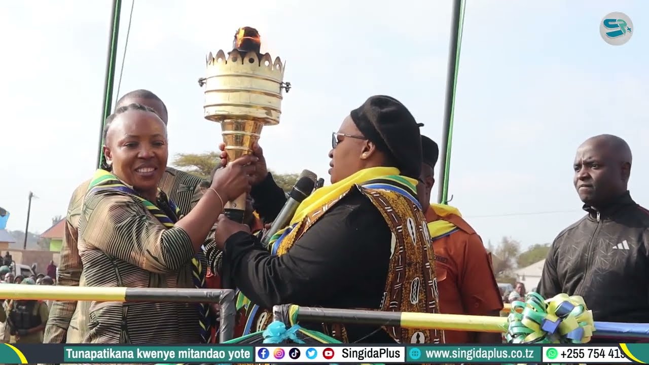 MAPOKEZI YA MWENGE WA UHURU MKOANI SINGIDA