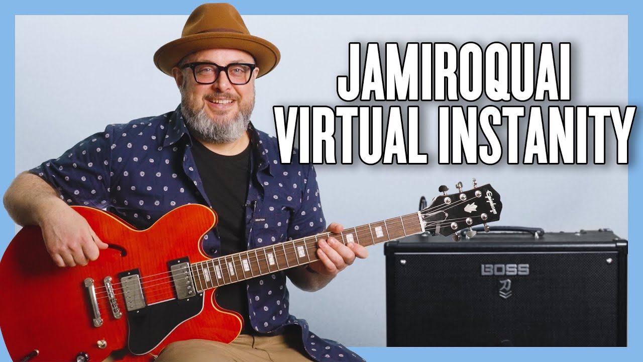Jamiroquai Virtual Insanity Guitar Lesson + Tutorial