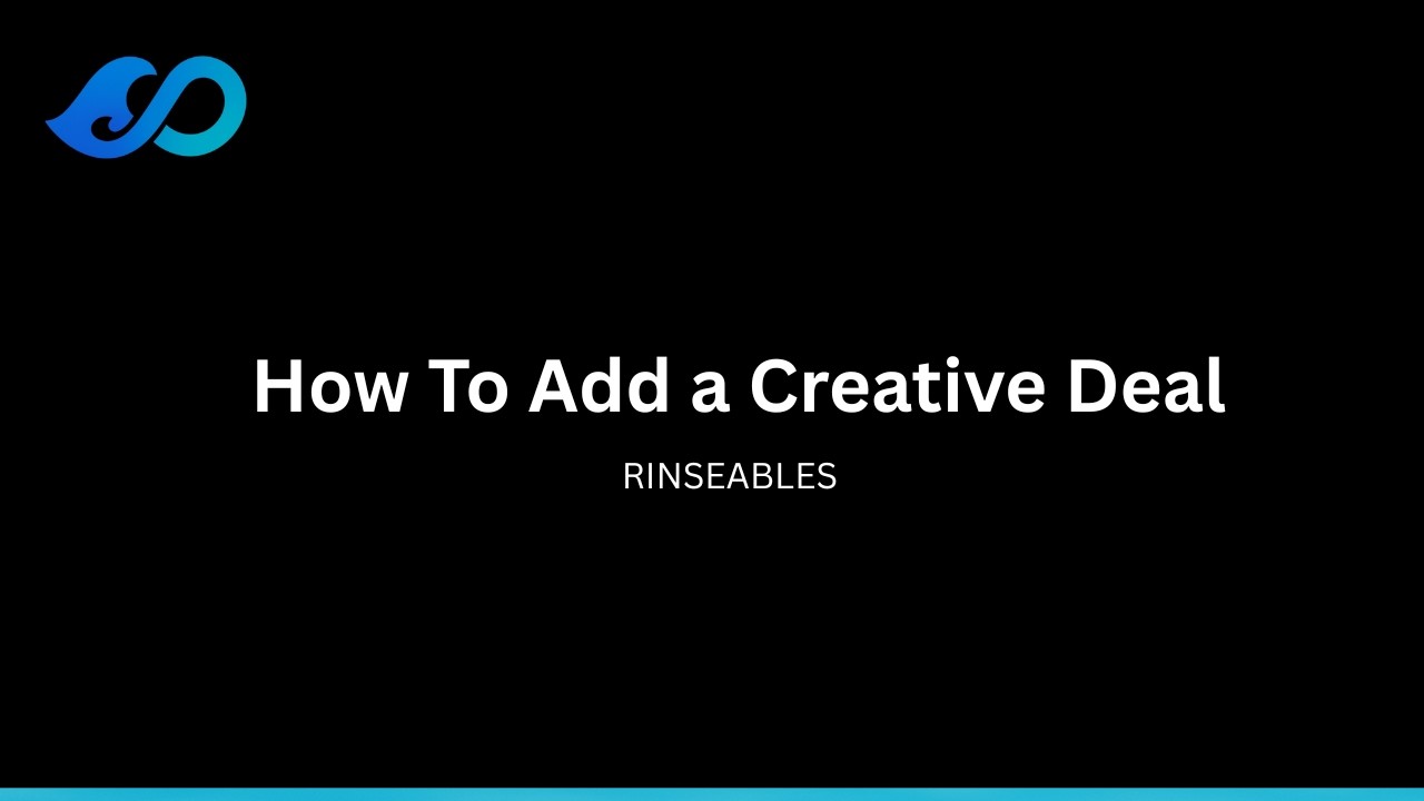 How to Add a Creative Deal in Rinseables
