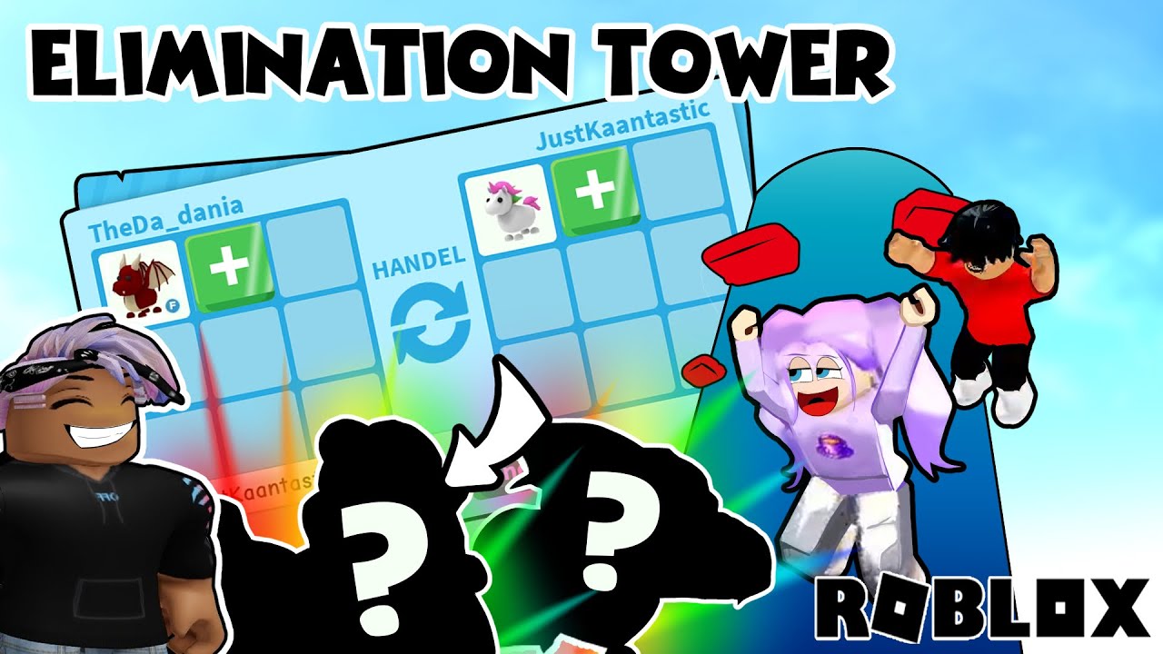 Wer bei ELIMINATION TOWER verliert, muss ADOPT ME Pets abgeben!