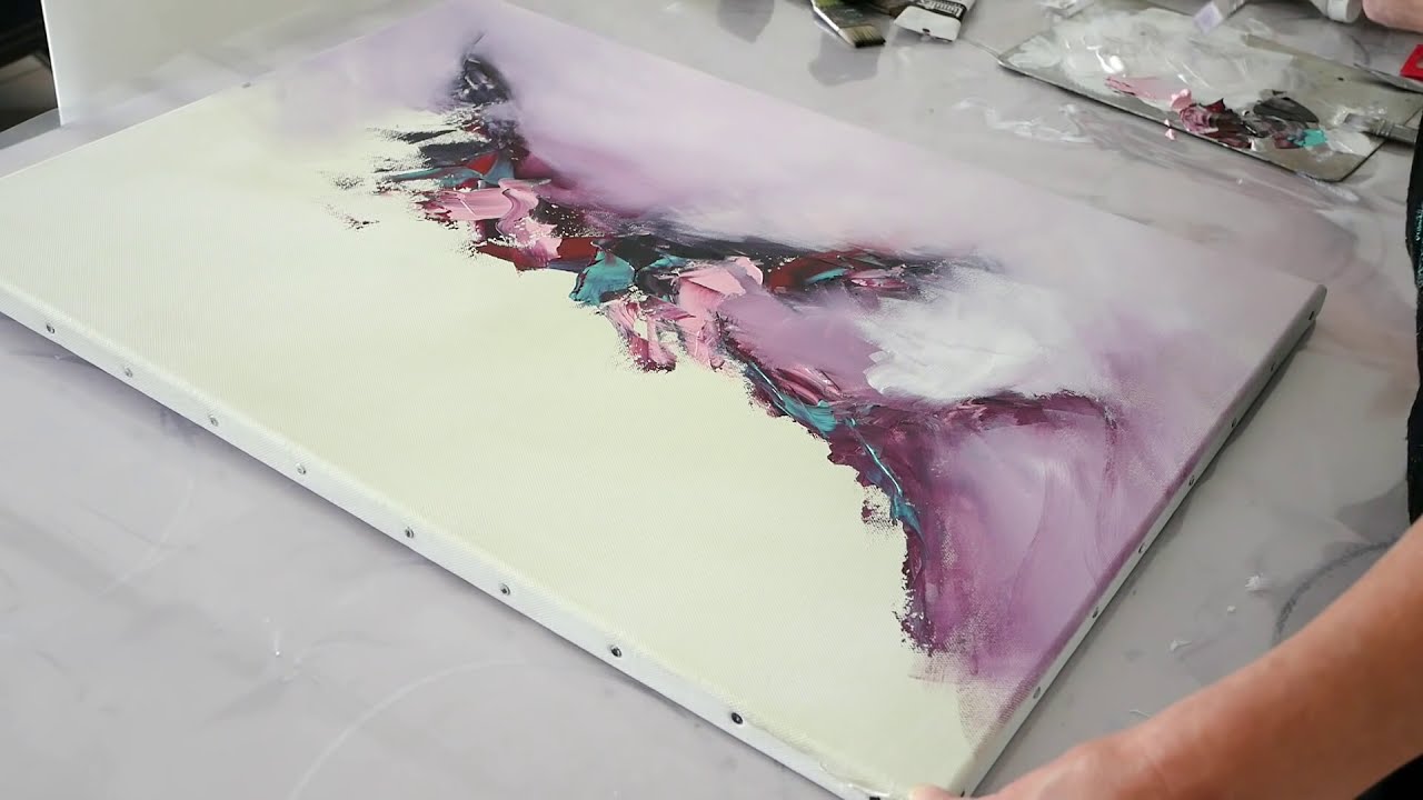 Abstract Painting / Relaxing Demo / Acrylics / Art Therapy / Fineart
