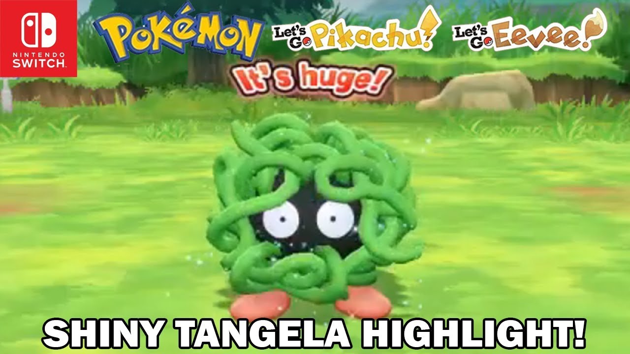 SHINY TANGELA REACTION! - Pokemon Let's Go Pikachu and Let's Go Eevee