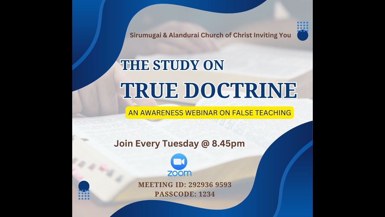 JEHOVAH WITNESSES PART V|Awareness on False Teaching|17.02.2026