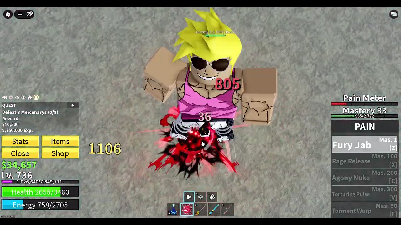 Roblox Bloxfruit i master PAIN  FRIUT EP 13 #shadowbangamer #roblox #bloxfruits #onepiecegame