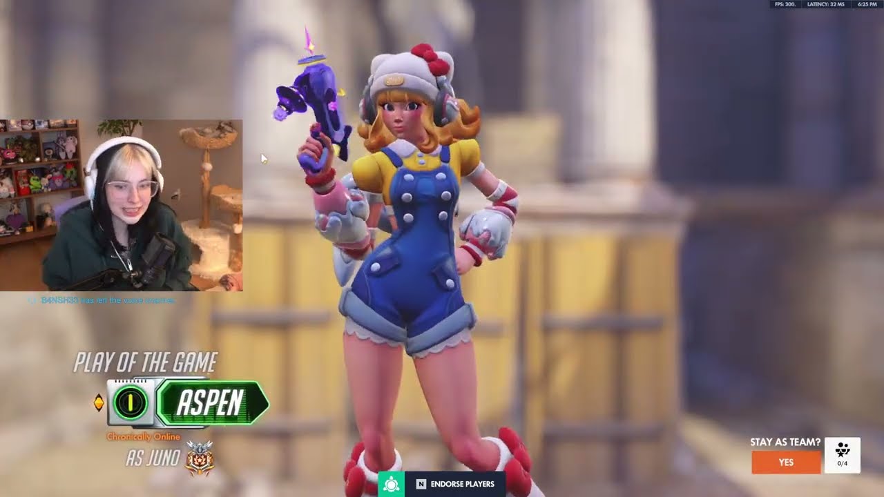 Лучший момент матча! Джуно — угроза! Геймплей первого сезона Overwatch в Аспене.